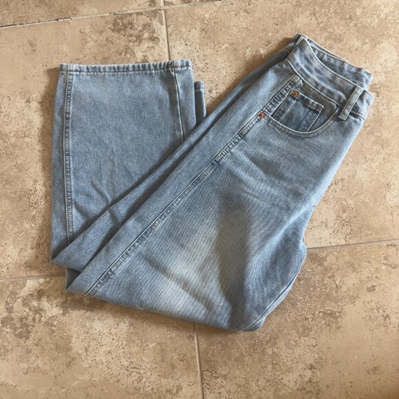 Fashion Barrel Jeans Light Denim High Rise Loose Fit XS - Picture 3 of 5